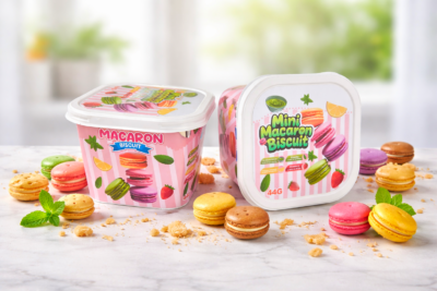 Бисквити Мини Френски МАКАРОН кутия 44гр